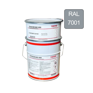 Эпоксидная краска для бетонного пола Teknobond 600 5 кг светло-серая (RAL 7001) (Текнобонд 600)